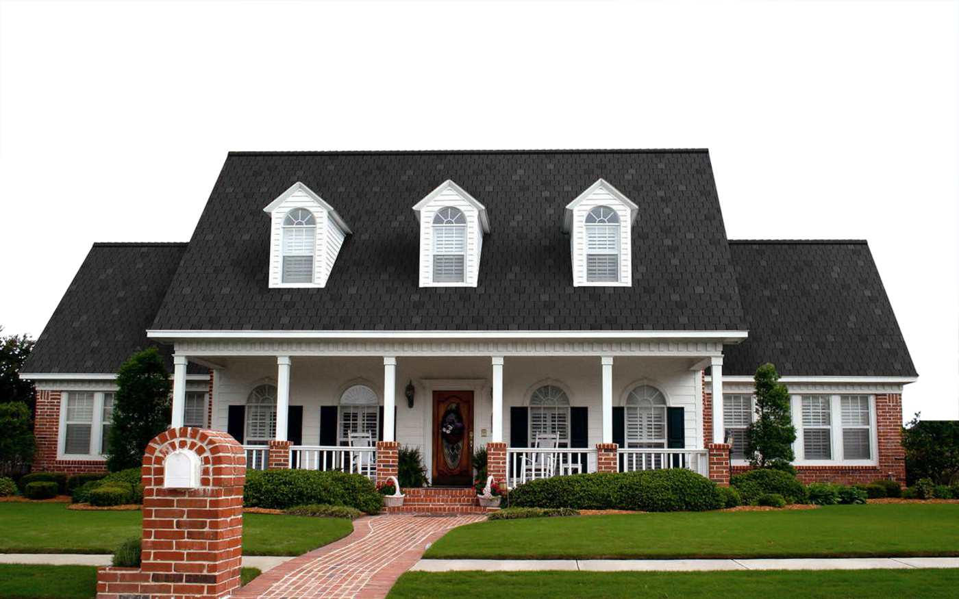 Canterbury Black Berkshire shingle shown on a home